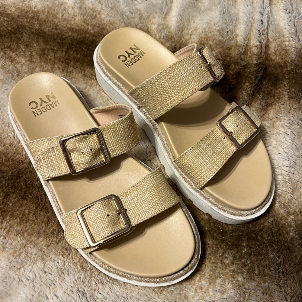 Madden NYC Women's Chic Gold Sandals